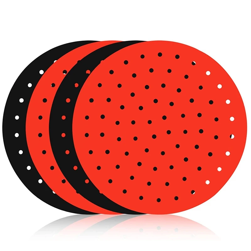 

Air Fryer Liner Round 8-Inch Silicone Reusable Air Fryer Parchment Liner, 8 Air Fryer Accessories Suitable