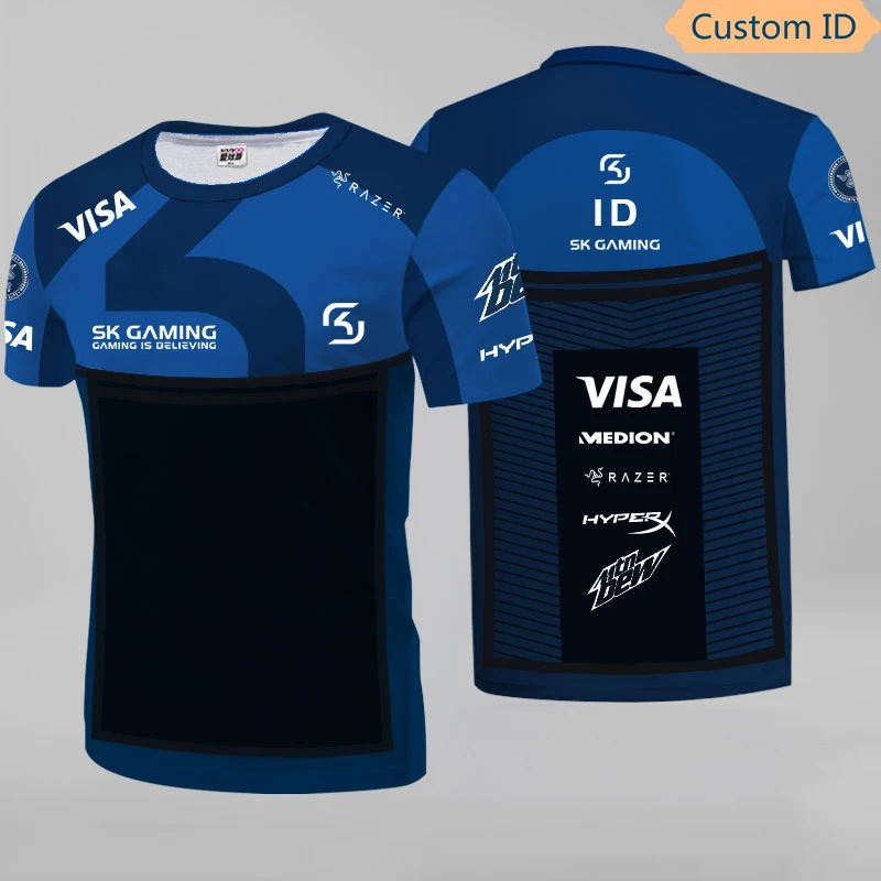 

CS E-sports Player Jerseys Memorial Uniform SK T-shirt Customized ID Fans Tshirt Men Women Custom Name Tee Shirt Sleeve Style