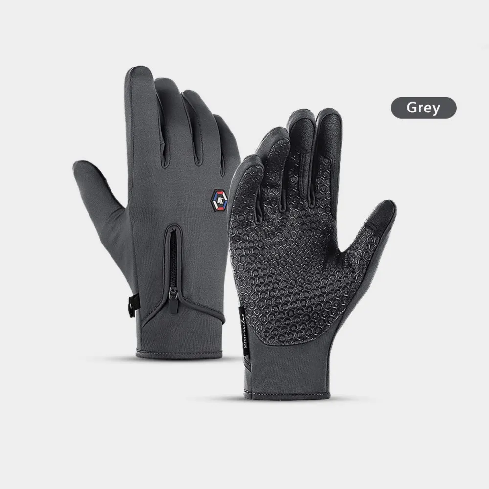 

Велосипедные перчатки, зимние перчатки с закрытыми пальцами для сенсорного экрана, лыжные мотоциклетные перчатки, ветрозащитные противоск...