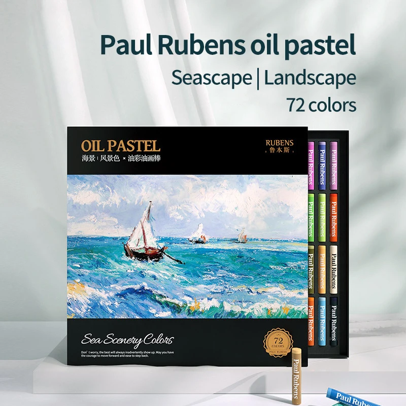 Paul Rubens Professional Oil Pastel Set  Classic Macaron Pearlescent Artist Crayon Paint Stick For Gift Art Supplies