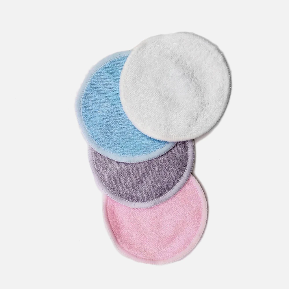 

12pc/set Reusable Cotton Pads Makeup Remover Double Layer Sanitary Washable Pad Facial Cleansing Cosmetics Facial Skin Care Tool