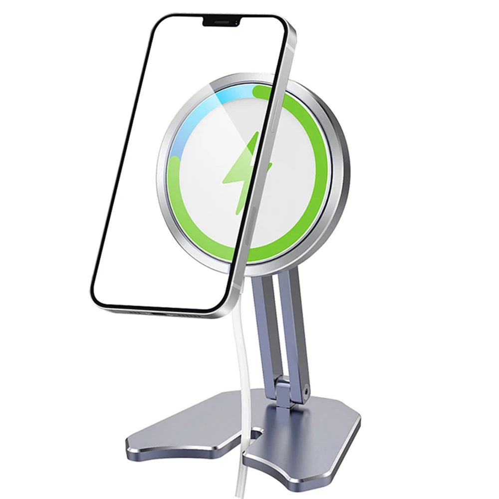 

Desktop MagSafe Phone Holder for i 12 Pro Max Mn Mount Adjustable Charger Stand 12 Cell Support