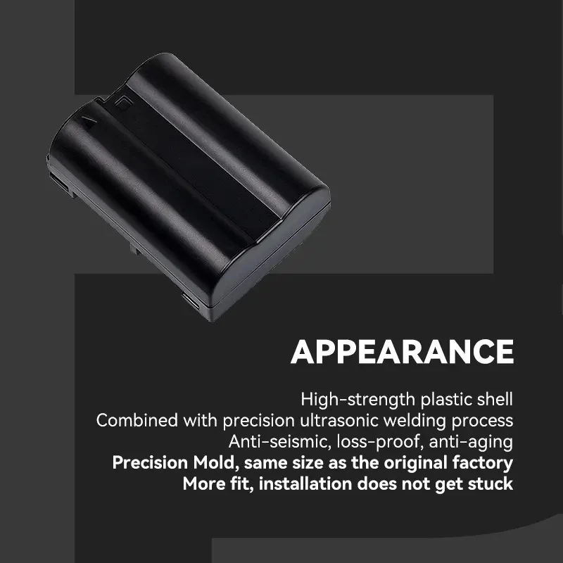 Аккумулятор FB EN-EL15 EL15C 1600 мАч для камеры Nikon Z7II Z6II D7500 D7200 D850 D780 Z5 D7100 D610 D800E