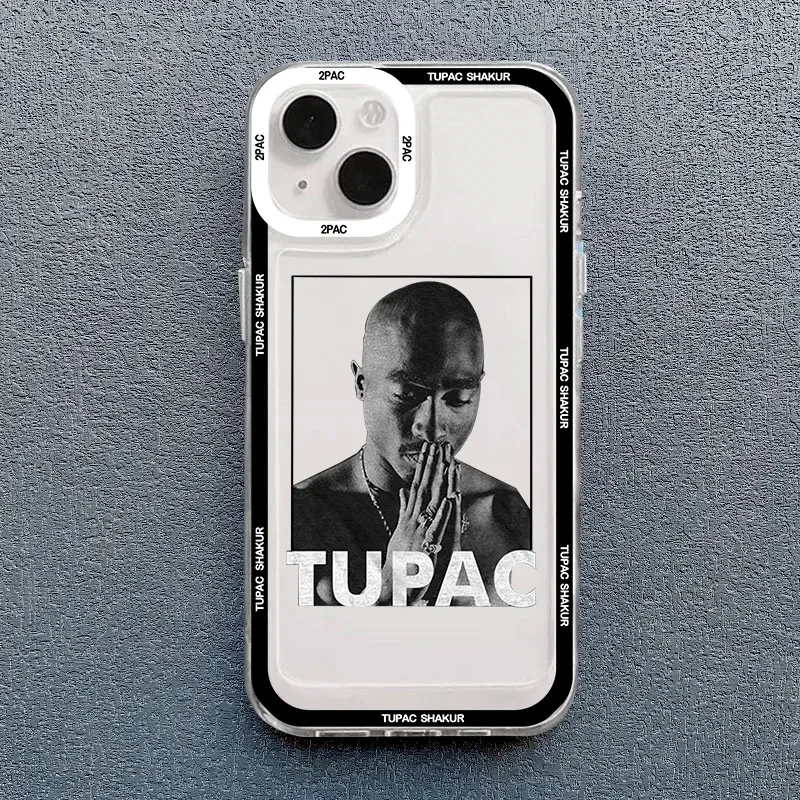 Rapper 2pac Singer Tupac Phone Case For OPPO Reno 12F 12 7 11 11F 10 2F 4 8 8T 8Z 7Z 6Z 6 Pro Plus 4G 5G Clear Soft TPU Cover