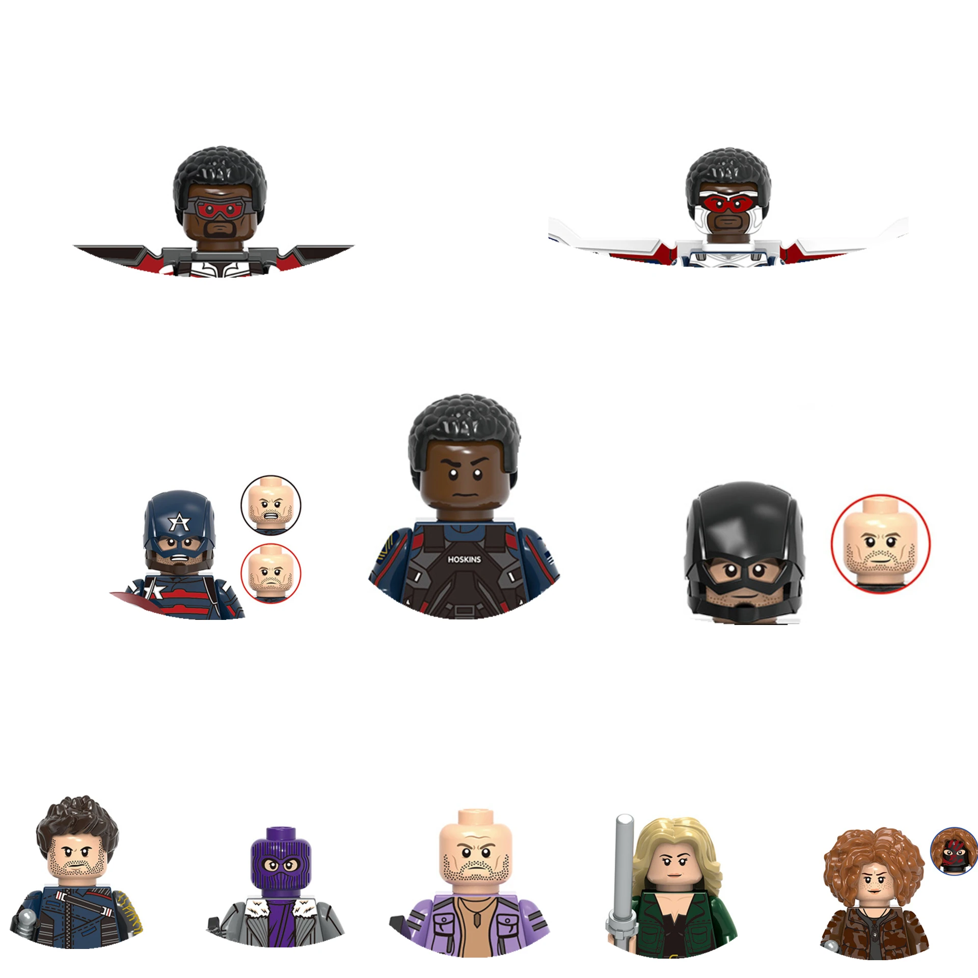 Wanda зимний солдат Земо алый ведьма сокол зрение строительные блоки кирпичи