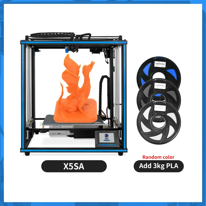 

TRONXY X5-330 3D Printer Auto-Leveling FDM 3D Printers with 330*330*400mm Large Print Size Direct Extruder 3D Printing