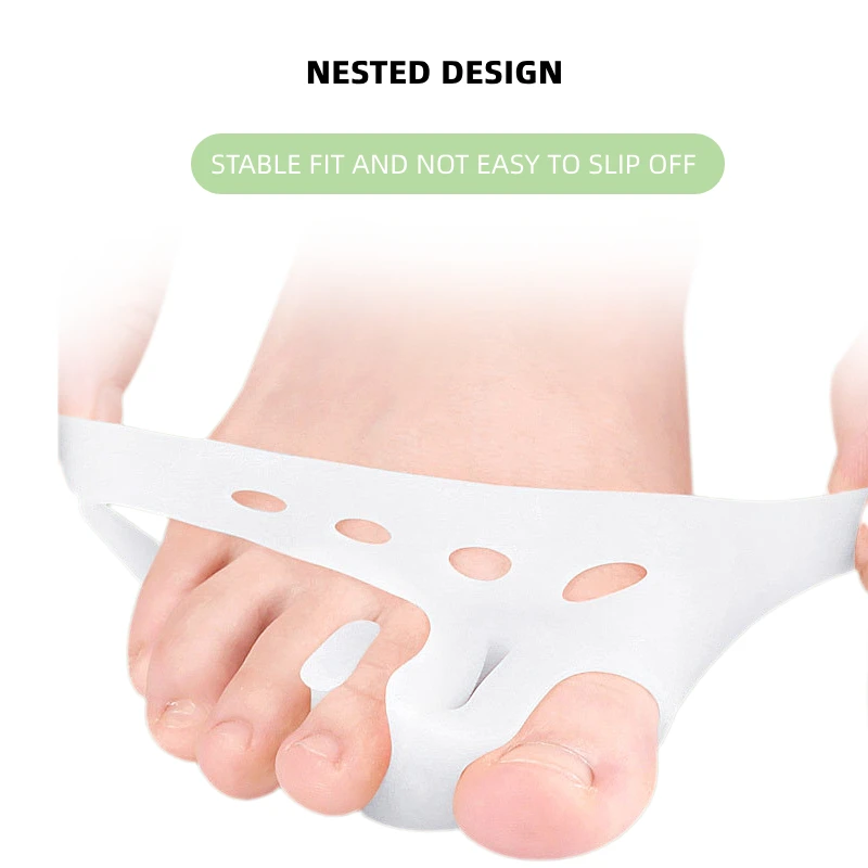 1 пара силиконовый разделитель для большого пальца ноги при вальгусной