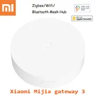 Умный шлюз Xiaomi Mijia home, многорежимный шлюз 3, голосовое дистанционное управление, автоматизация, работает с ZigBee 3,0, Wi-Fi, Bluetooth сеткой