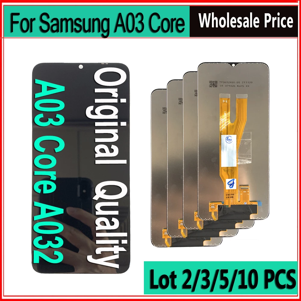 Оптовая продажа 2/3/5/10 шт./партия оригинальный дисплей для SAMSUNG Galaxy A03 Core LCD A032 A032F