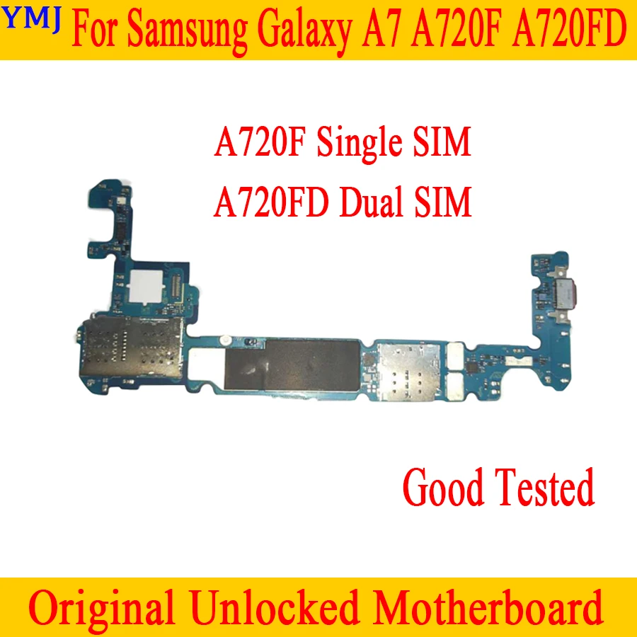 Разблокированная материнская плата для Samsung Galaxy A7 A720F A720FD с системой Android