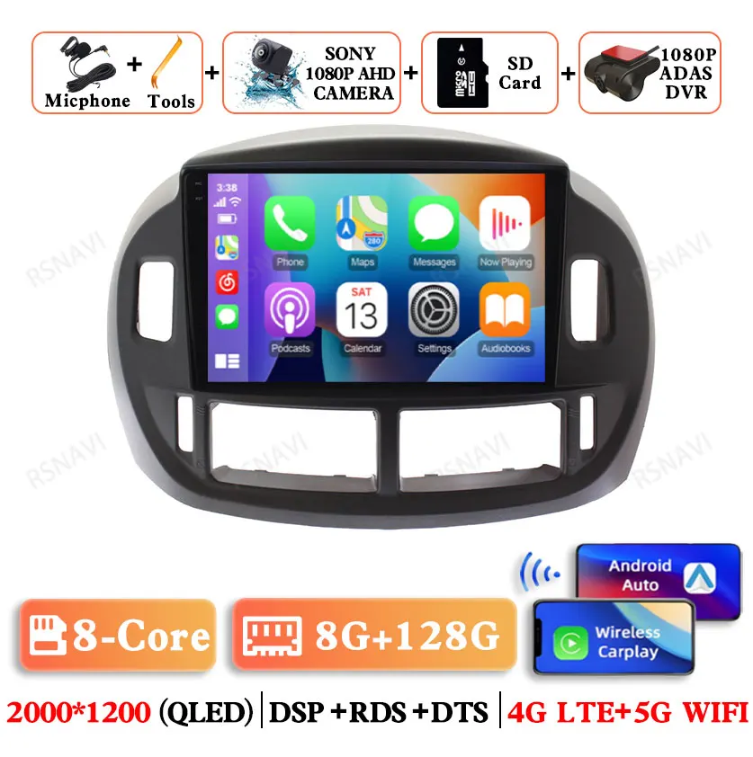 

Android 15 для Toyota Previa ESTIMA ACR30 Tarago 2002-2006, головное устройство GPS, мультимедиа DSP 5G, WIFI, автомобильное радио, Qualcomm Navigation BT