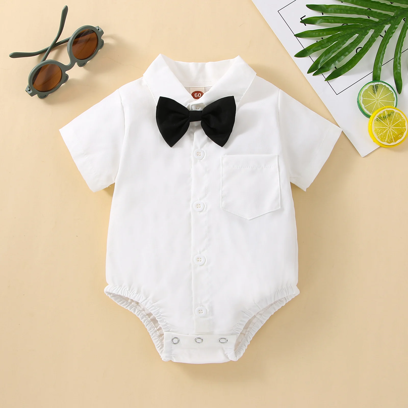 Комбинезон для мальчиков 0-18 месяцев с бантом |