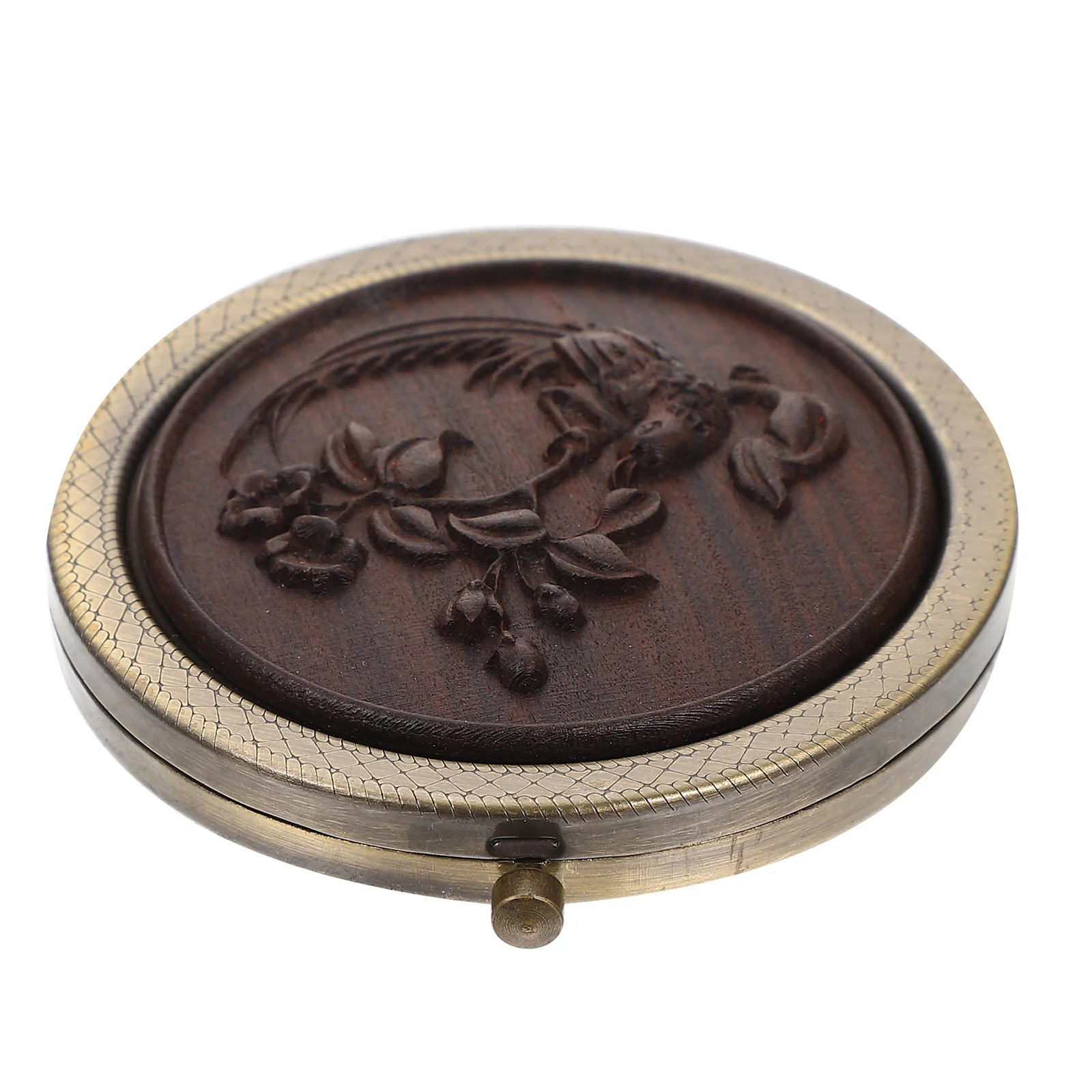 

Изящное зеркало, двухстороннее зеркало для макияжа из стекла, деревянное складное зеркало