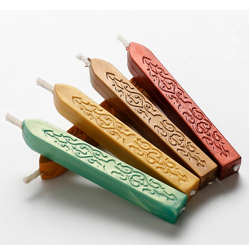 

Wax Seal Sticks, Antique Sealing Wax Sticks with Wick for Postage Letter Retro Vintage Wax Seal Stamp