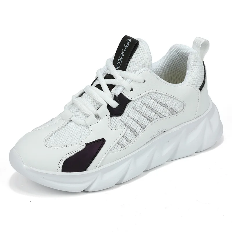 

White Women Platform Shoes New Chunky Sneakers for Woman Lace-up Tenis Vulcanize Shoes Casual Fashion Dad Shoes Sneakers Basket