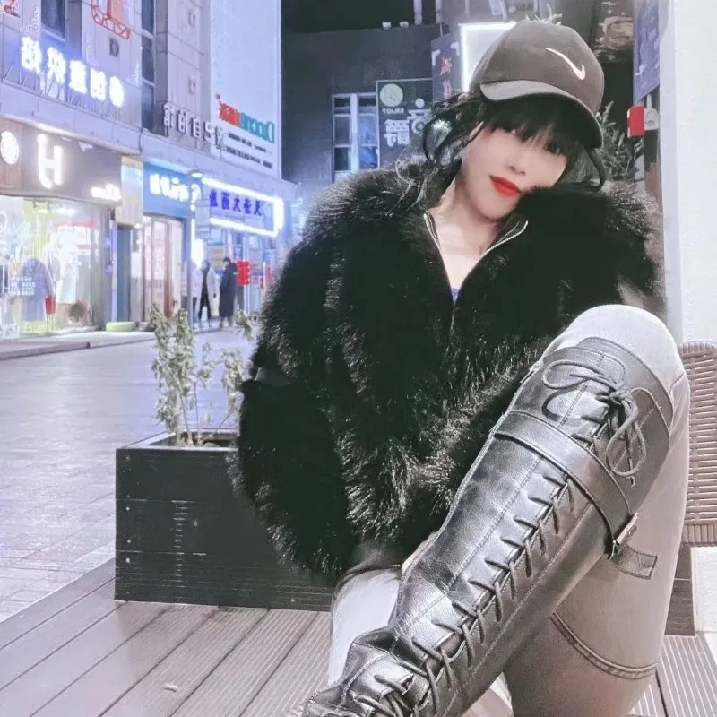 Женская зимняя куртка с отложным воротником хлопковое пальто длинным рукавом и