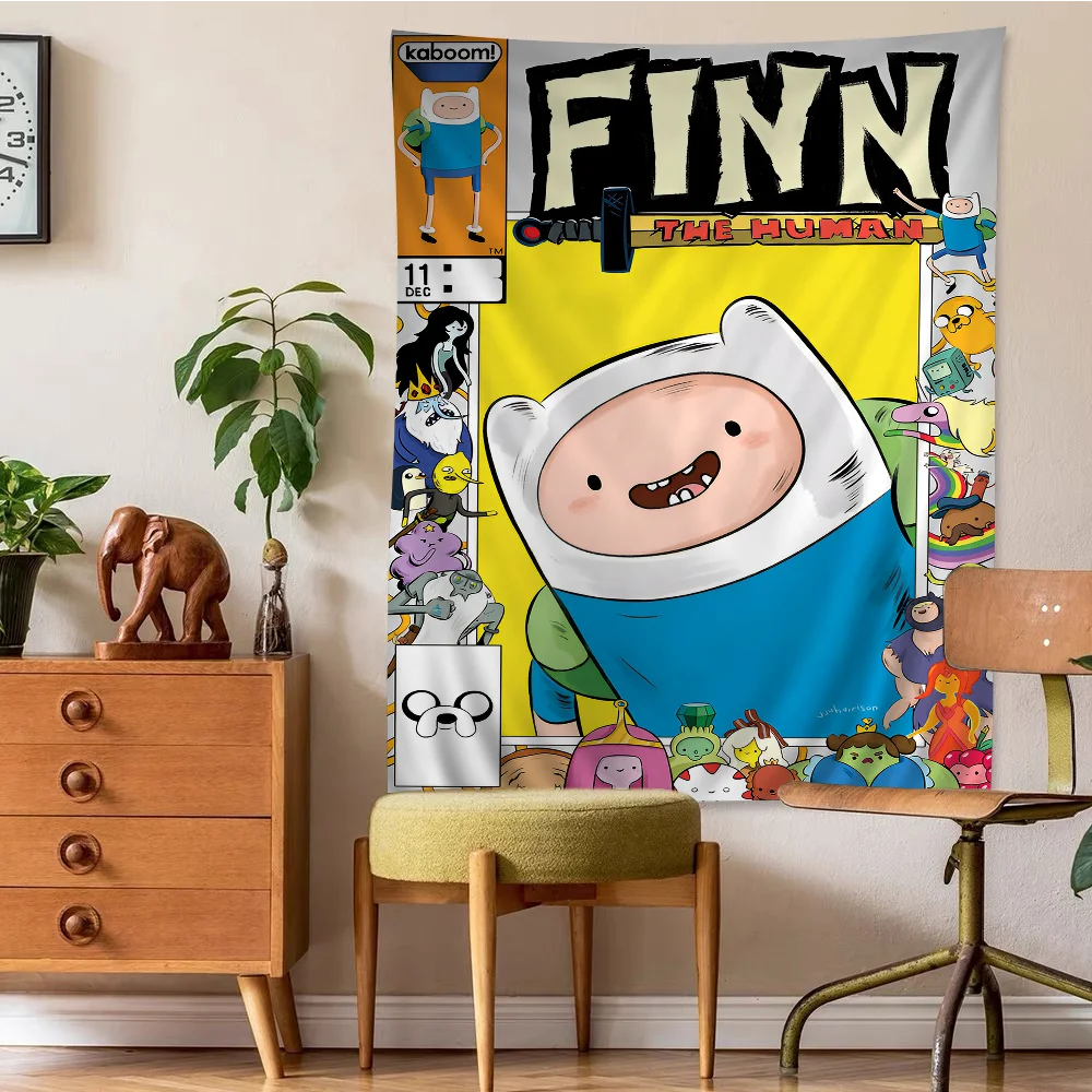 Классический Винтажный Аниме-гобелен A-ADVENTURE T-TIME F-FIONNA A-AND C-CAKE Настенный Декор С