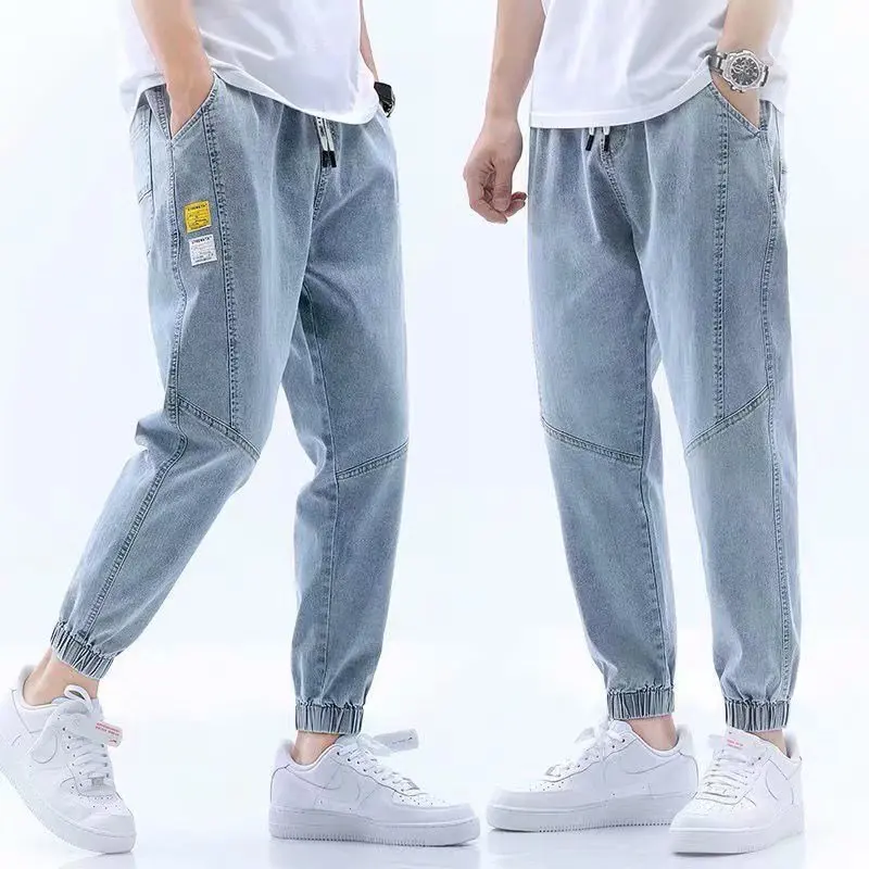 New Loose Men Jeans Trousers Male Simple Design High Quality Cozy All-match Students Daily Casual Straight Denim Pants Men S-5XL