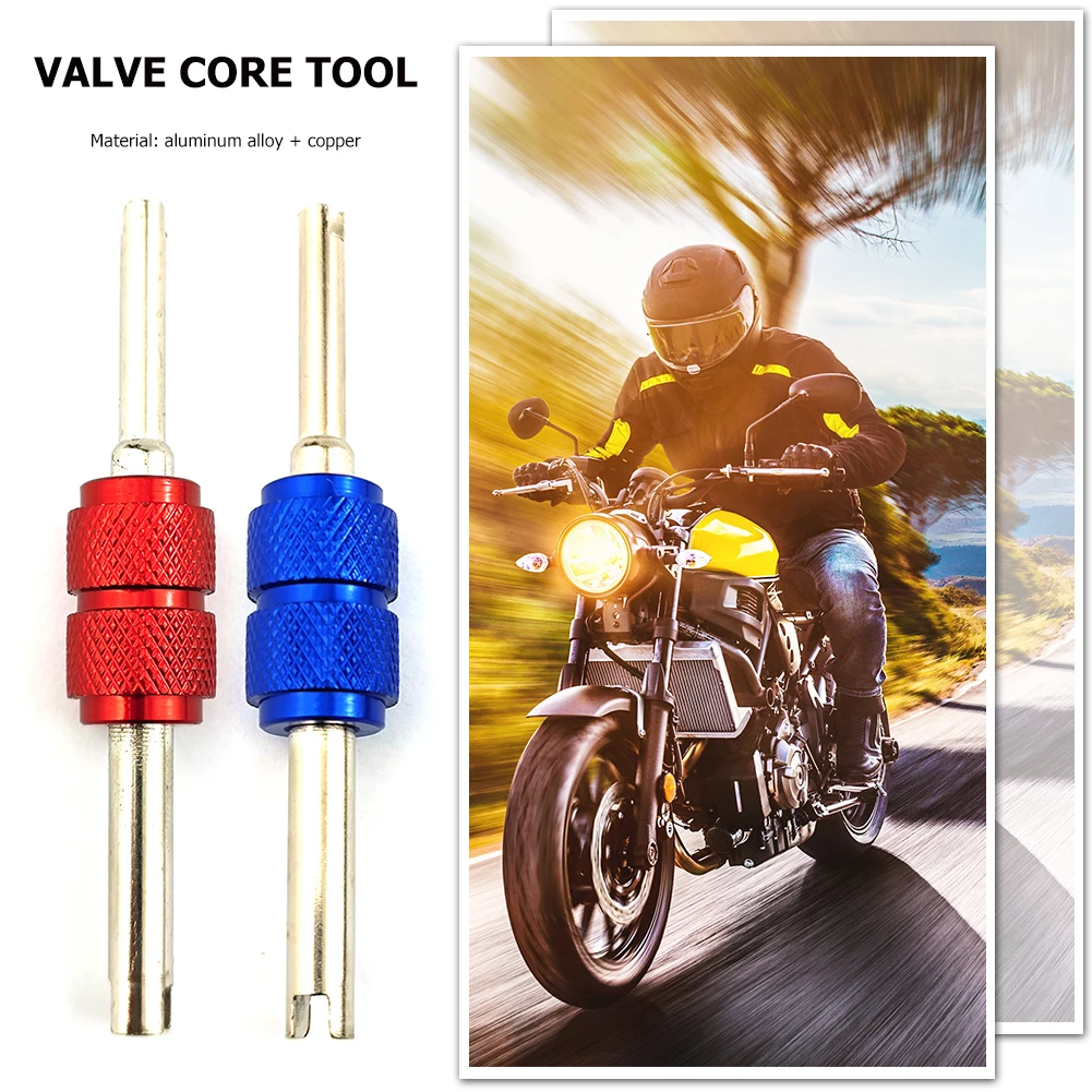 

20pcs Copper Tyre Valve Core with 2 Professional Bike Tubes Service Parts Tool for Motorcycle Car Repair Replacement Accessories