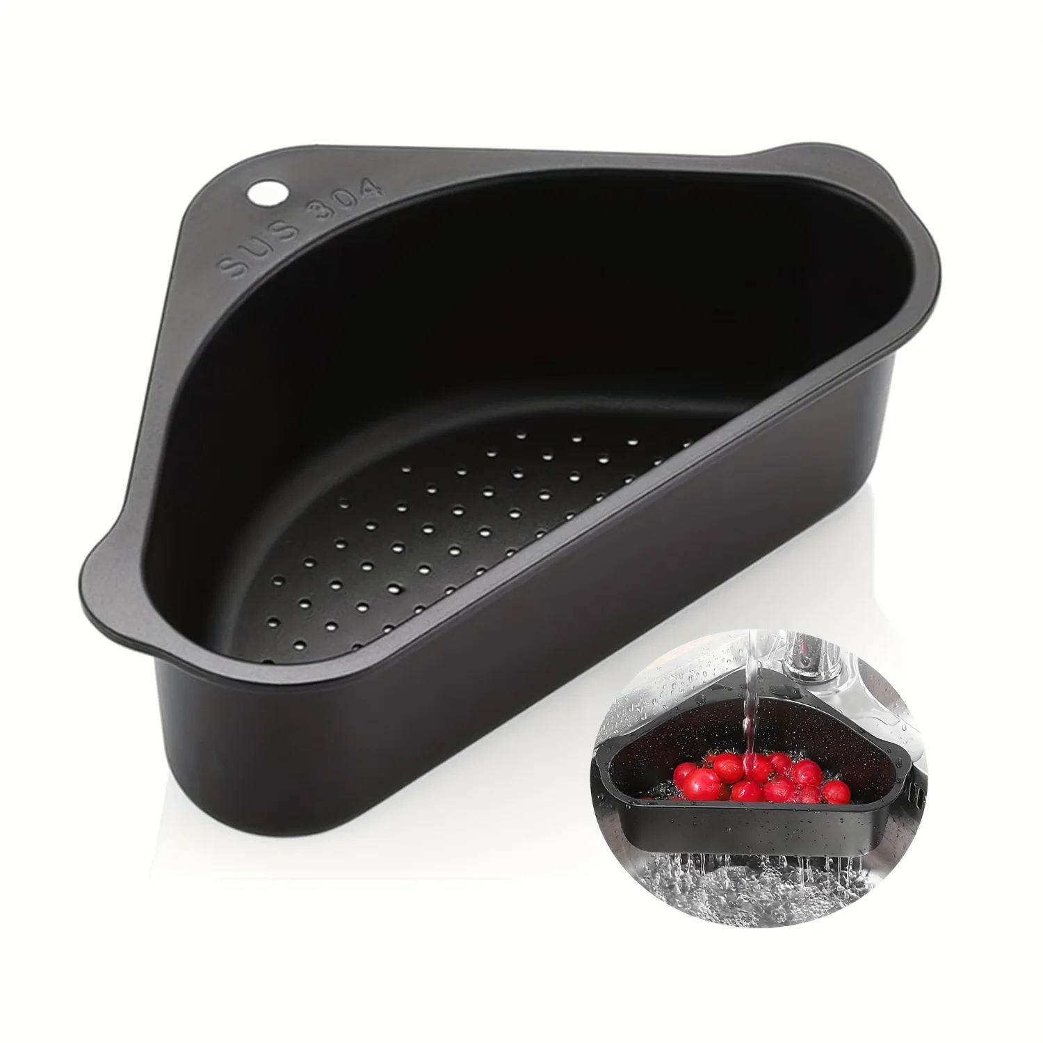 Треугольная раковина сетчатая корзина сливная из нержавеющей стали 304 с