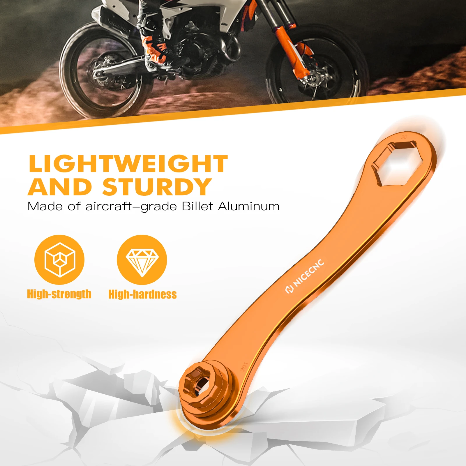 Для KTM EXC 300 2024 переднее и заднее колесо Инструмент для извлечения гаечного ключа