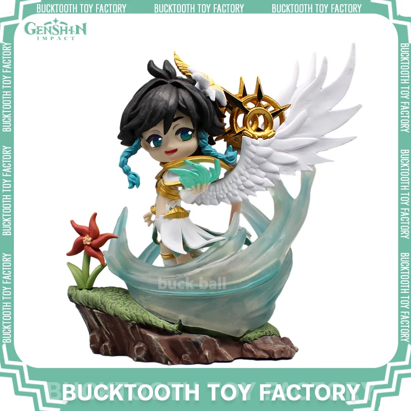 

18.5cm Genshin Impact Venti Anime Figurines Kawaii Venti God of the Wind Action Figure Pvc Collectible Statue Model Decora Toys