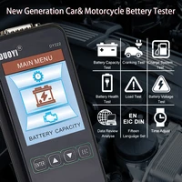 duoyi dy222 car battery tester 12v 24v digital automotive diagnostic battery detection analyzer 2000cca cranking charging test