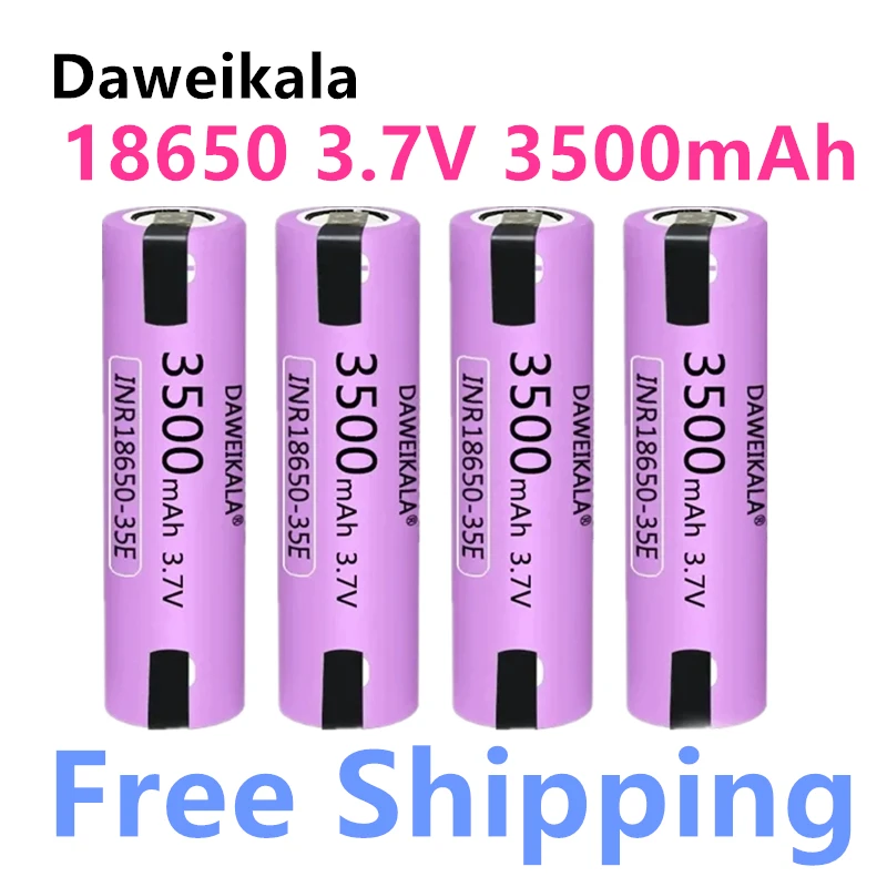 100% Оригинальный аккумулятор 18650 NCR18650 3,7 В 3500 мАч перезаряжаемый литиевый аккумулятор для фонариков
