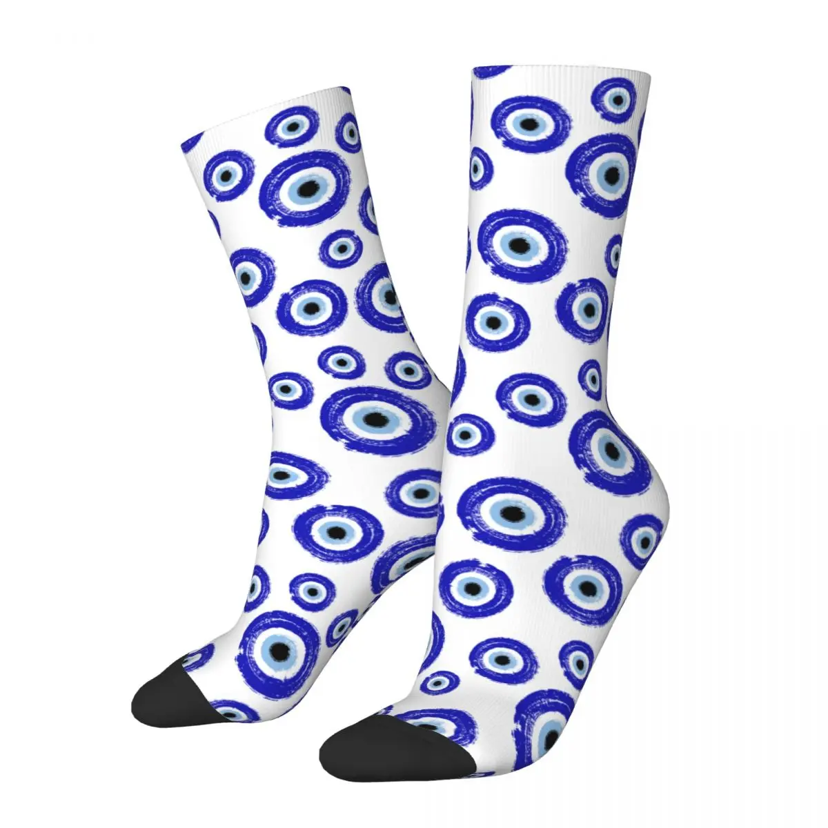 

Turkish Amulet Against Nazar Evil Eye Thing Crew Socks Flexible High Quality Middle Tube Socks Soft Women's Gift Idea