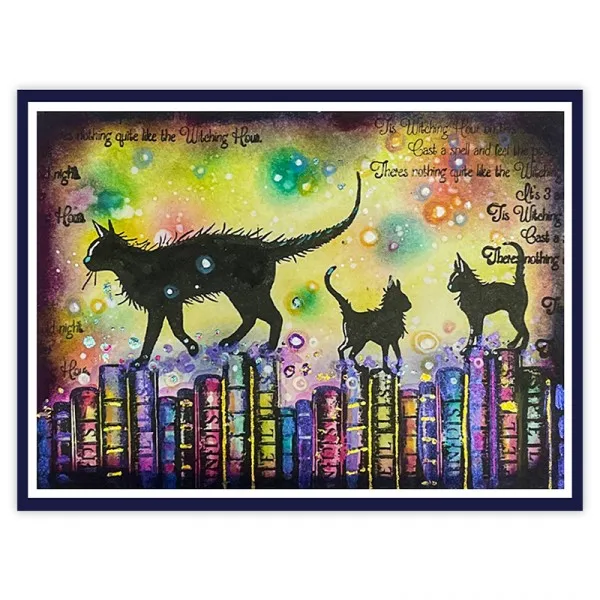 Прозрачные штампы PUPPY STAMP Хэллоуин Фокус-Покус кошки