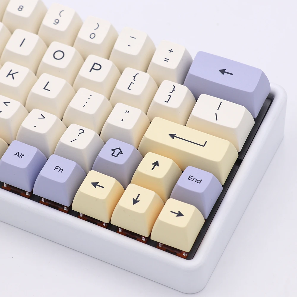 Keypro Минималистичная Лавандовая тема SA профиль PBT клавиатура для проводной USB