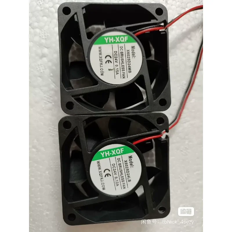 Вентилятор охлаждения YH-XQF X6025D24MB 6025 24V DC, 60x60x25 мм, 6 см, для компьютерного корпуса, кулер для ЦП, бесшумный, с высоким воздушным потоком, новый (art.: 3920dc973a310) - 3920dc973a310