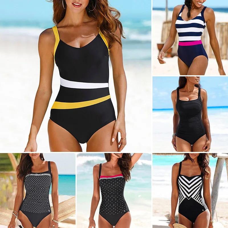 

Новый сексуальный слитный купальник бикини разных цветов в Европе и Америке