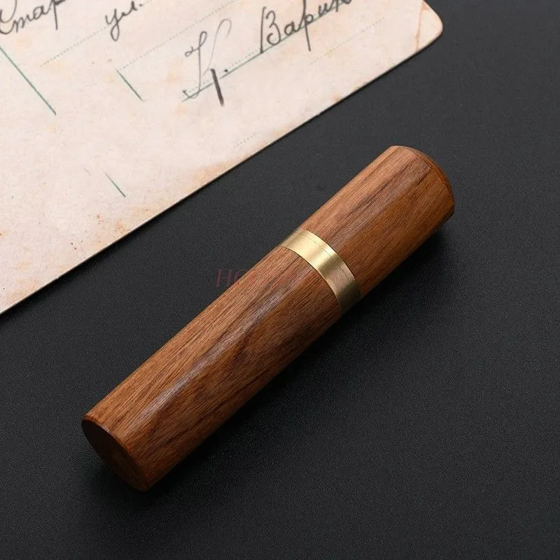 Redwood и черное дерево герметичная портативная коробка для лекарств маленькая