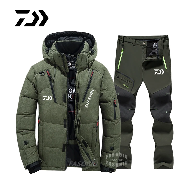

Winter Fishing Suit Waterproof Men's Outdoor Fishing Clothing Winter Plush Thickened Warm Mountaineering Skiing Fishing Jacket