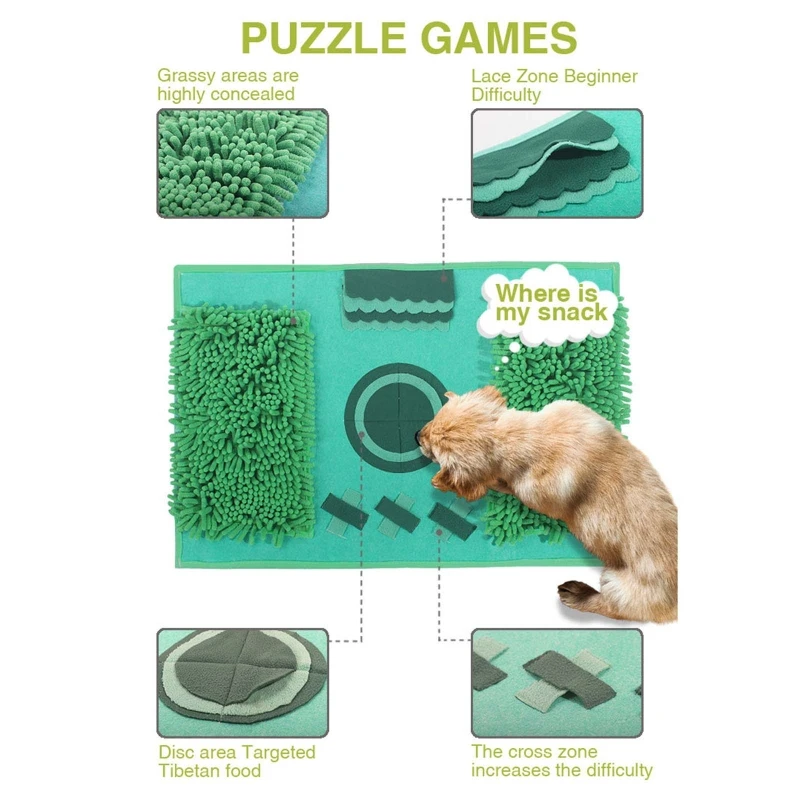 

Плюшевое одеяло для собак, Интерактивная мягкая жевательная игрушка для собак, уменьшает скуку, предотвращает ожирение, K5DC