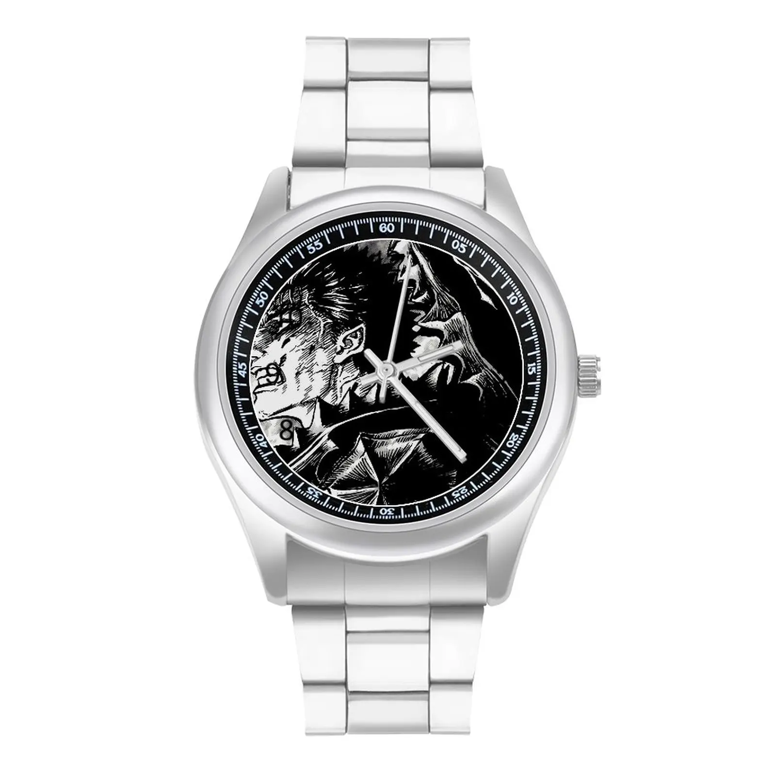 

Berserk Guts Swordsman Quartz Watch Anime Classy Men Wrist Watch Photo Steel Home High Class Wristwatch