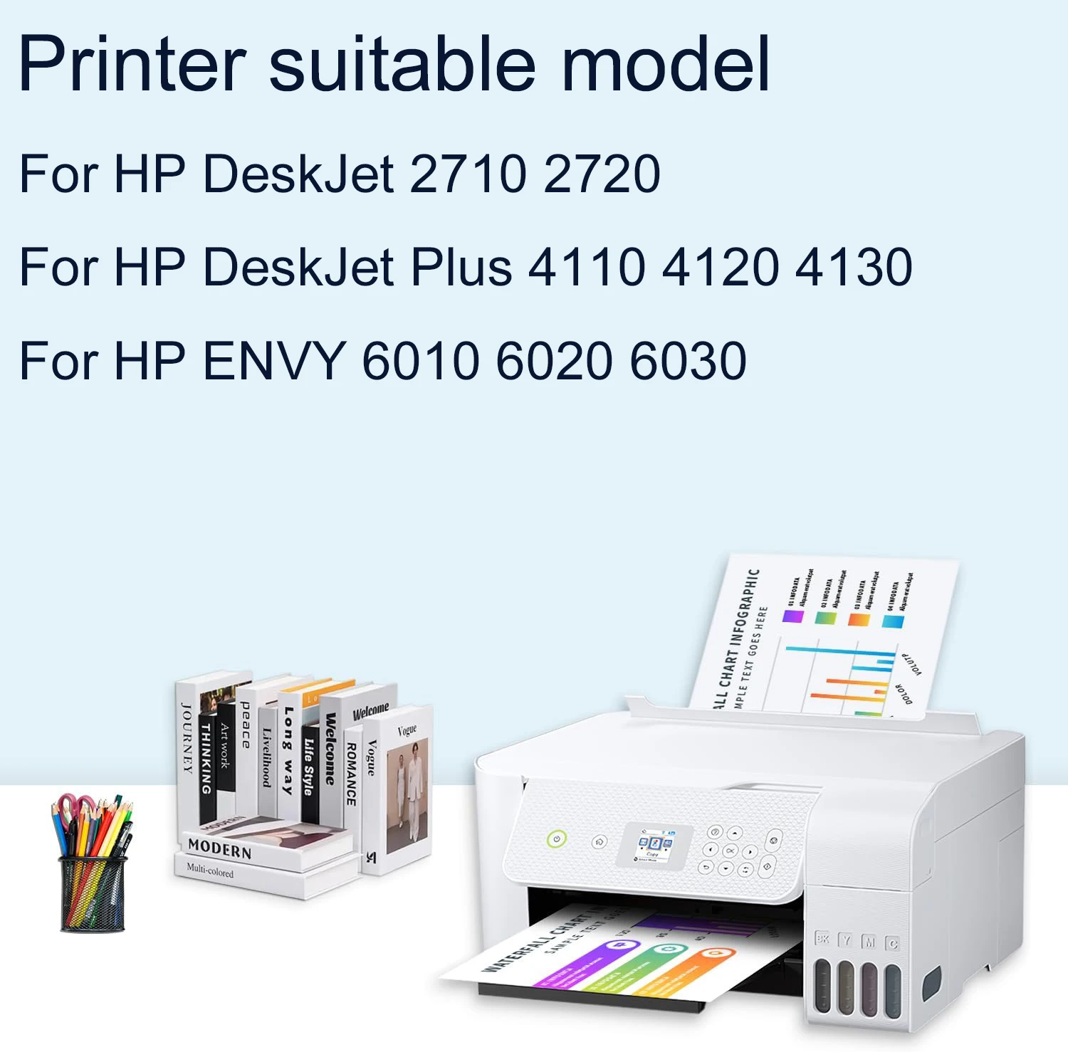 Фото Многоразовый чернильный картридж 305 XL 305XL, совместимый с HP DeskJet 2710 2720 4110 4120 4130 ENVY 6010 6020 6030 6420 - Замена №2