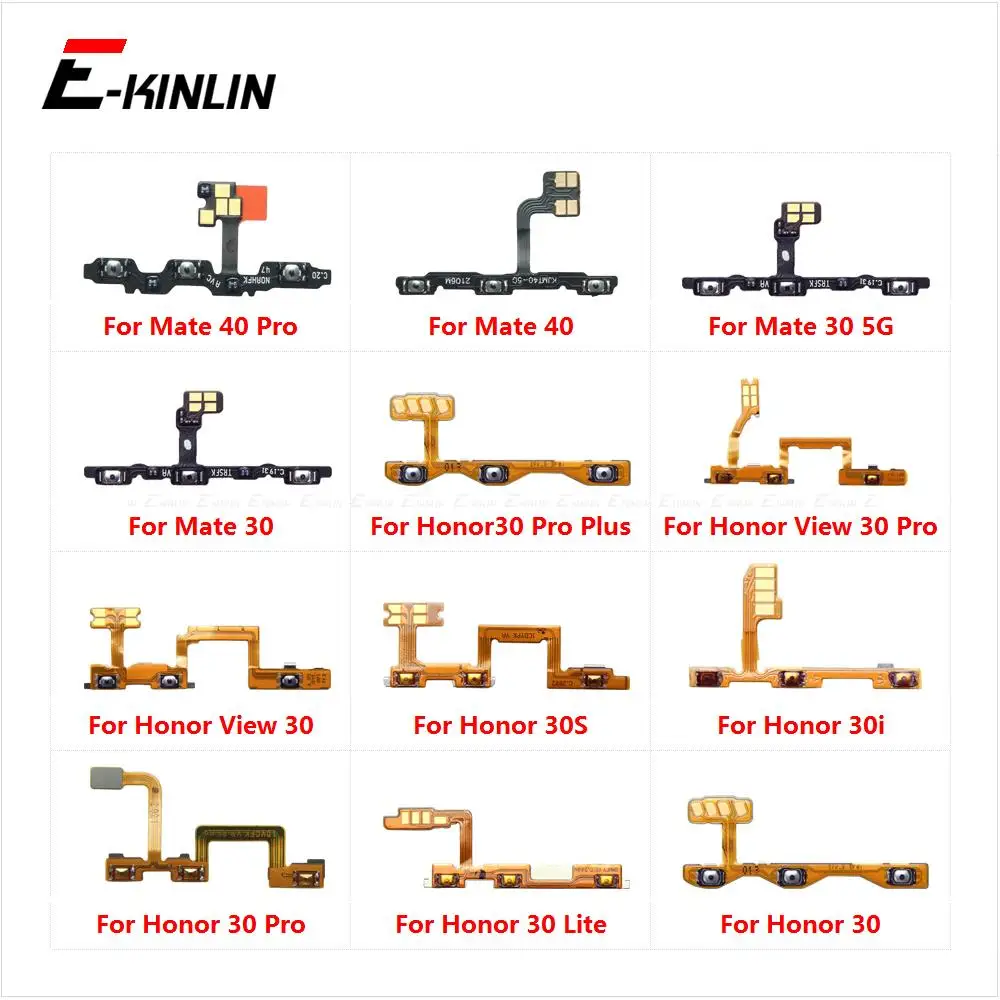 

Switch Power ON OFF Button Flex Cable Ribbon For HuaWei Honor 30S 30i View Mate 30 40 Pro Lite Plus 5G Mute Silence Volume Key
