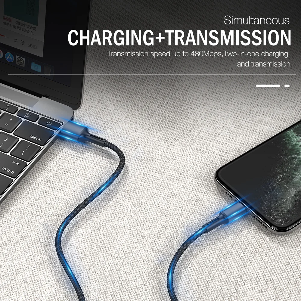 USB-кабель для быстрой зарядки iPhone 13 12 11 Pro Max X XR XS 10 8 7 6 5 s Plus SE длиной 2 м 3 кабель