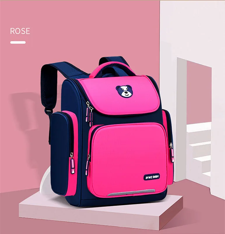OSLD 2022 New Waterproof Nylon Children School Bags for Boys Girls Kids Large Capacity Bag Student Primary Backpacks