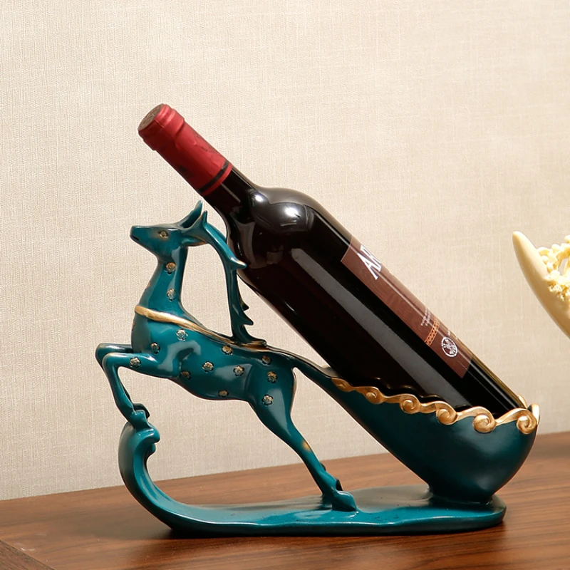 

Nordic creative elk wine rack light luxury wine cabinet decoration restaurant table decorations housewarming gift