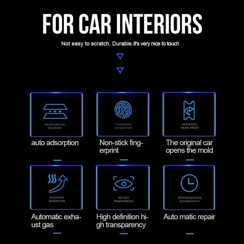 Автомобильная внутренняя центральная консоль украшение из ТПУ защитные