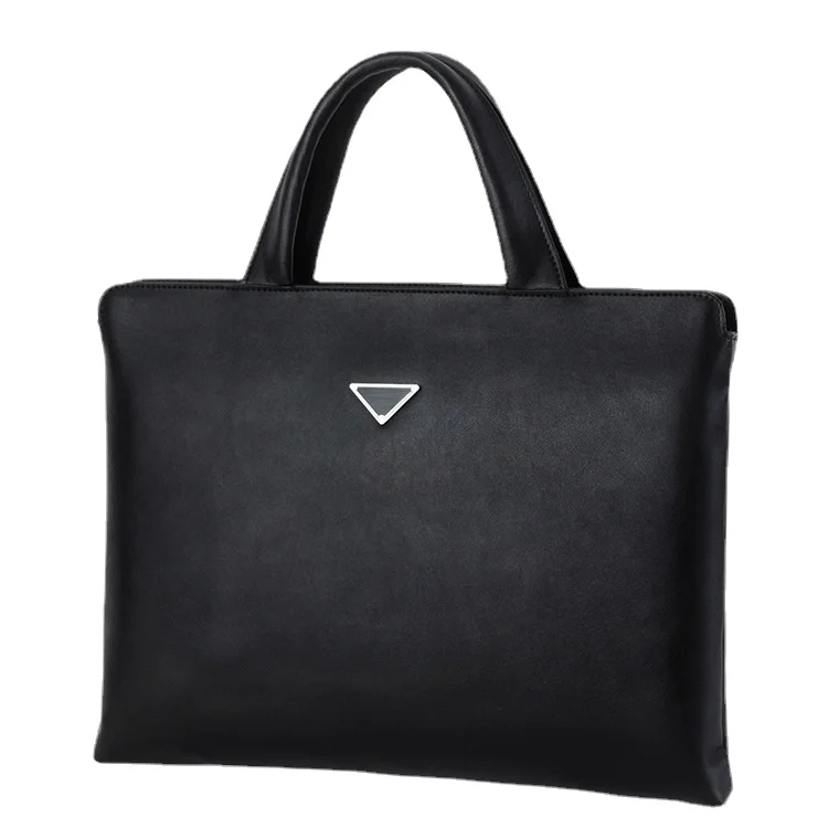 

Мужская сумка, модная кожаная сумка через плечо для мужчин, деловой портфель для ноутбука 14, 15 дюймов, Повседневная вместительная сумка, пор...
