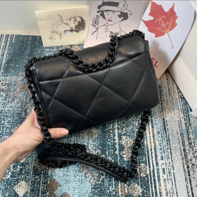 

Luxury Designer Handbags Women Genuine Leather Crossbody Bag Soft Leather Tote Female Purse Metal Chain Ladies Flap Shoulder Bag
