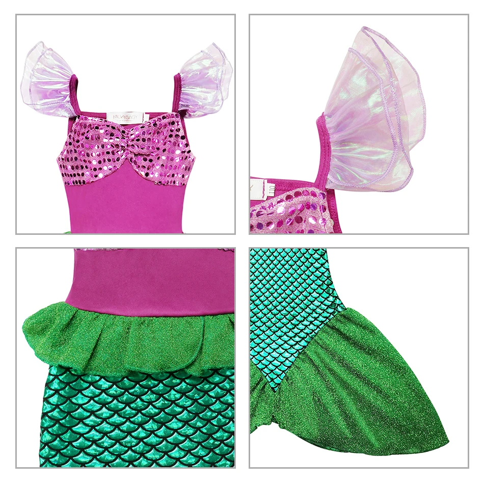 Детский костюм для косплея Русалка Ариэль 2022 |