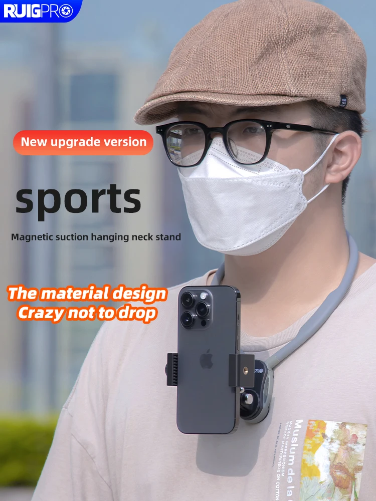 

For GoPro Hero Neck Hold Mount Video Selfie Stand Smartphone Action Camera Video Shooting DJI Osmo Action GoPro Accessories