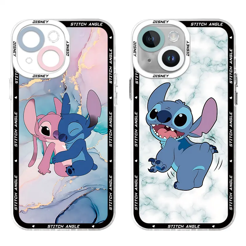Disney Stitch Marble Art чехол для телефона Motolora Moto G52 G32 G73 G72 G22 G71 Edge 40 5G Back прозрачный мягкий