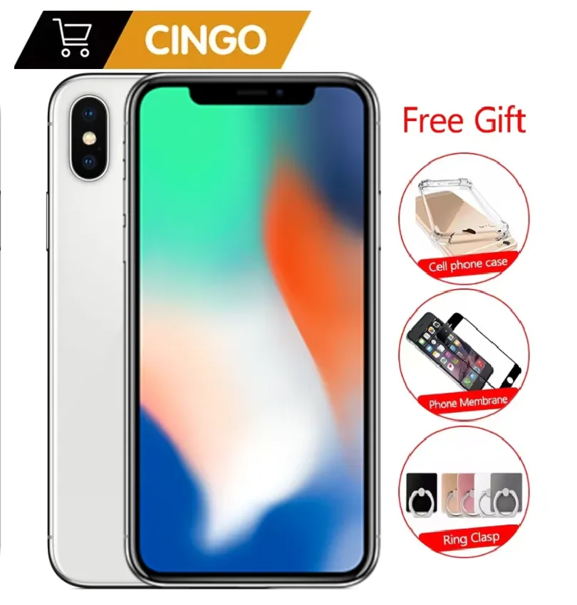 

Оригинальный Apple iPhone X, 3 ГБ ОЗУ, 64 ГБ, 256 Гб ПЗУ, 5,8 дюйма, iOS, шестиядерный, МП, разблокированный, LTE телефон, iphone x