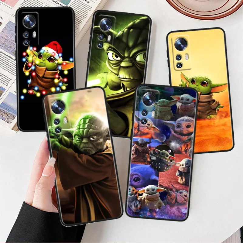 

he Baby Yoda Phone Case For Xiaomi Mi 12T 12S 12X 11i 11X 11T 11 10T 10S Ultra Pro Lite Black Soft Cover